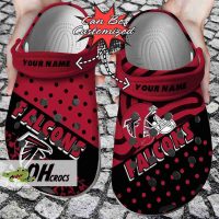 Atlanta Falcons Polka Dots Colors Crocs Clog Shoes 2