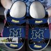 Awesome Michigan Wolverines Crocs Blue Black Clog Shoes Gift