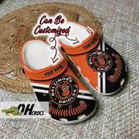 Baltimore Orioles Crocs Baseball Logo Team Clog Shoes Gift 2