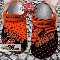 Baltimore Orioles Crocs Polka Dots Clog Shoes Gift