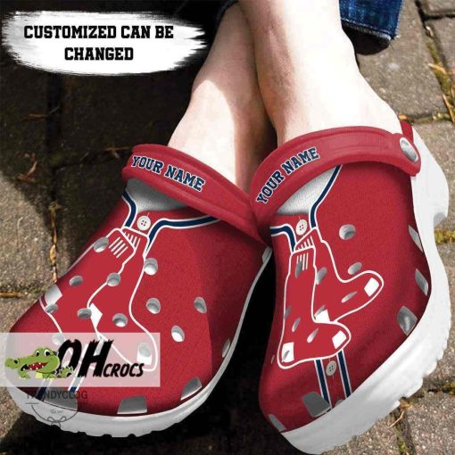 Boston Red Sox Crocs Baseball Jersey Style Clog Shoes Gift