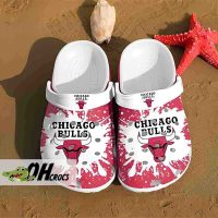 Chicago Bulls Crocs Red White Clog Shoes Gift
