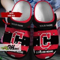 Cleveland Guardians Crocs Red Black Clog Shoes Gift 3