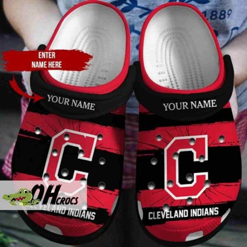 Cleveland Guardians Crocs Red Black Clog Shoes Gift