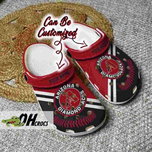 Custom Name Arizona Diamondbacks Crocs Logo Team Clog Shoes Gift