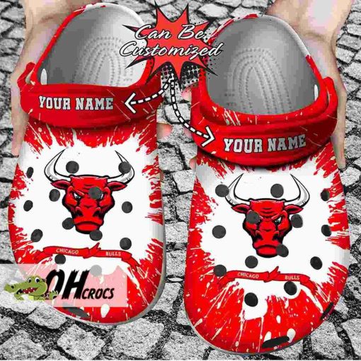 Custom Name Chicago Bulls Crocs Clog Shoes Gift