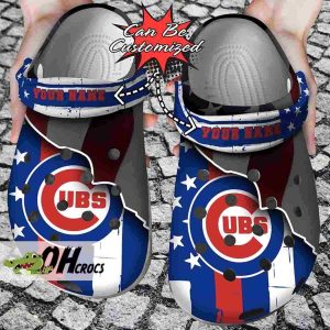 Custom Name Chicago Cubs Crocs Logo Team Clog Shoes Gift 1