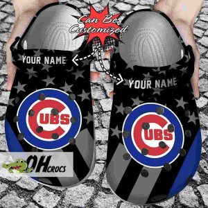 Custom Name Chicago Cubs Crocs Star Flag Clog Shoes Gift 1