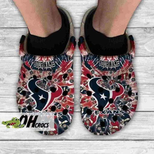 Custom Name Houston Texans Crocs Clog Shoes Gift