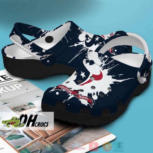 Custom Name Houston Texans Crocs Shoes