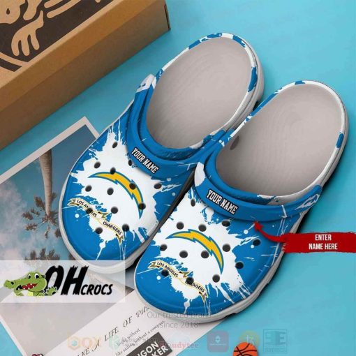 Custom Name Los Angeles Chargers Crocs Shoes