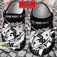 Customized Chicago White Sox Crocs Ripped Claw Clog Shoes Gift 2