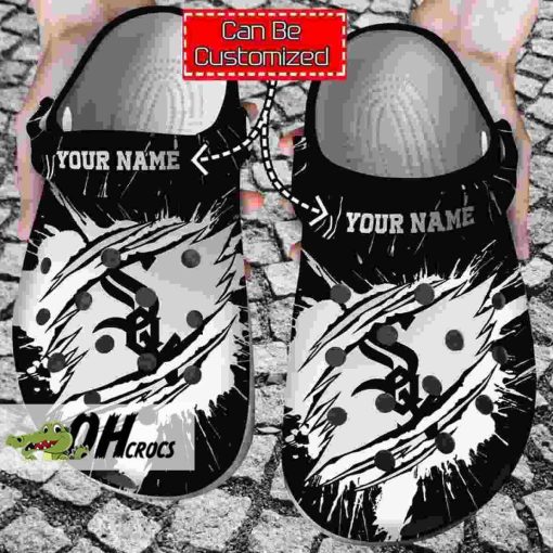 Customized Chicago White Sox Crocs Ripped Claw Clog Shoes Gift