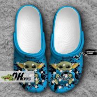 Customized Miami Marlins Crocs Baby Yoda Clog Shoes Gift 1