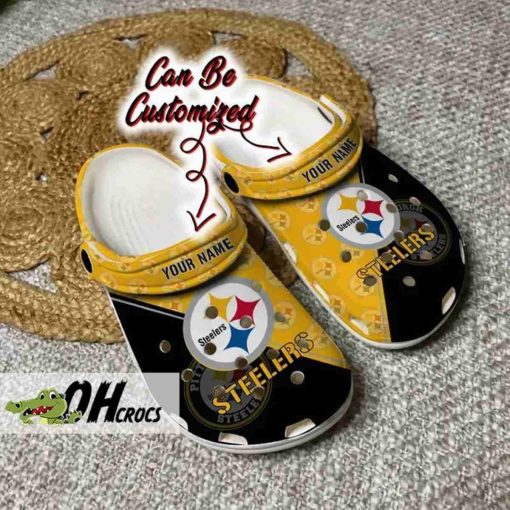 Customized Pittsburgh Steelers Crocs Logo Team Pattern Gift