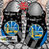 Golden State Warriors Crocs Star Flag Clog Shoes Gift 1