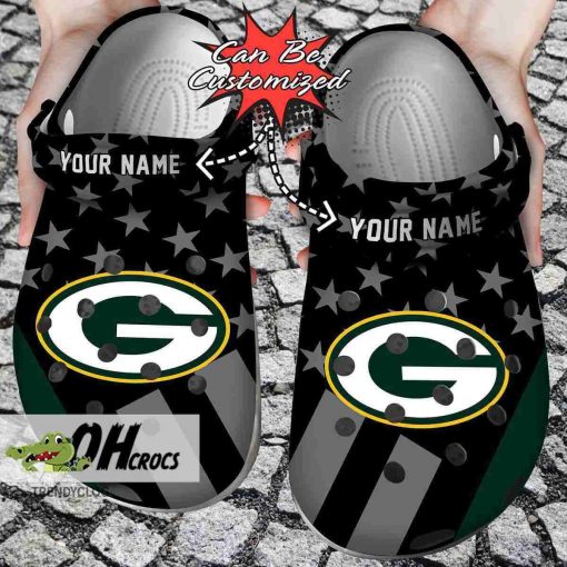 Green Bay Packers Crocs Star Flag Clog Shoes Gift