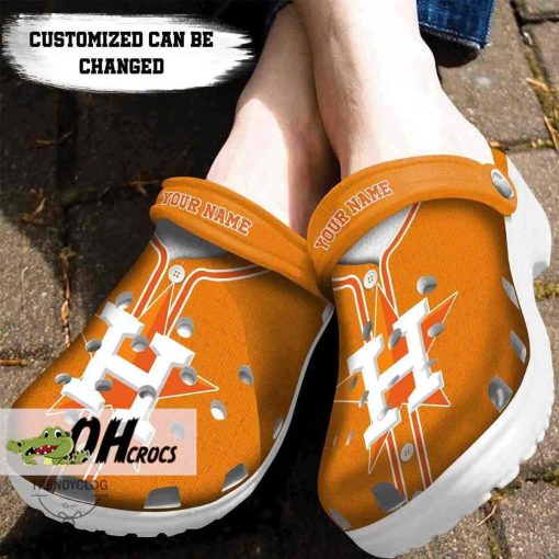 Houston Astros Crocs Baseball Jersey Style Clog Shoes Gift