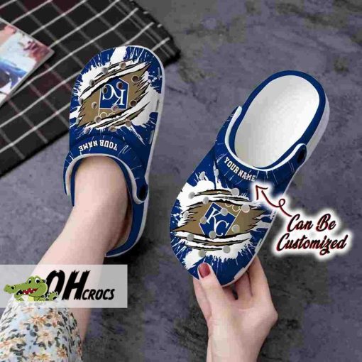 Kansas City Royals Crocs Ripped Claw Clog Shoes Gift