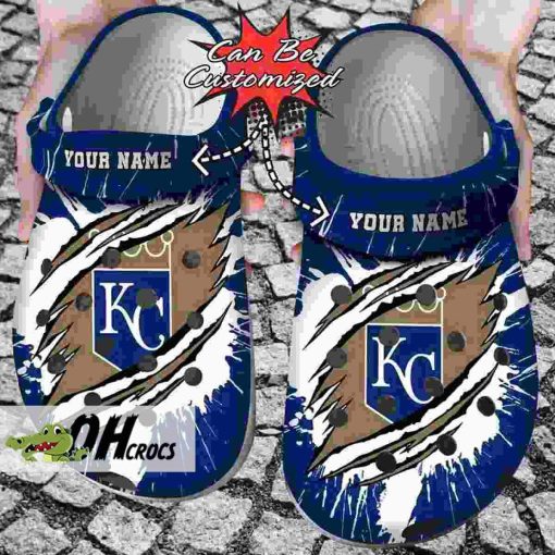 Kansas City Royals Crocs Ripped Claw Clog Shoes Gift