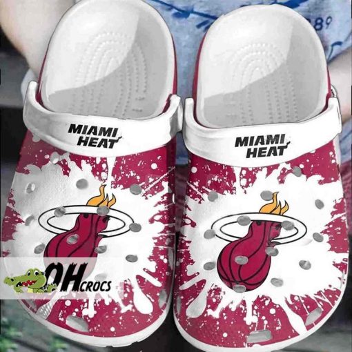 Miami Heat Crocs Classic Clog Shoes Gift