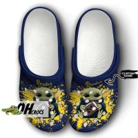 Michigan Wolverines Crocs Baby Yoda Clog Shoes Gift 1