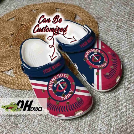 Minnesota Twins Baseball Logo Team Crocs Clog Shoes