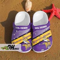 Minnesota Vikings Crocs NFL Football Team Clog Shoes Gift 1