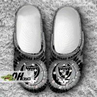 NFL Las Vegas Raiders Crocs Skull Clog Shoes Gift 3