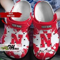 Nebraska Cornhuskers Crocs Red Clog Shoes Gift 3