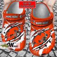 Personalized Cleveland Browns Crocs Gift 3