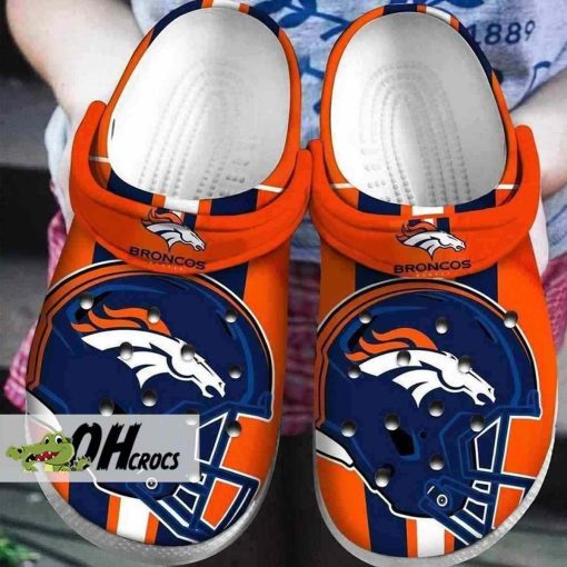 Personalized Denver Broncos Crocs Clog Shoes