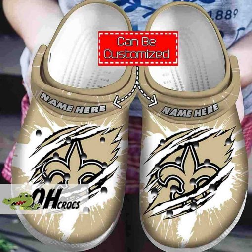 Personalized New Orleans Saints Crocs Shoes Gift