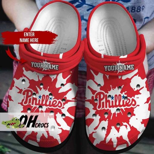 Personalized Philadelphia Phillies Crocs Shoes Gift