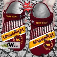 Personalized Washington Commanders Crocs Clog Shoes Gift 1