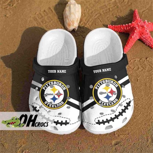 Pittsburgh Steelers Crocs White Color Shoes Gift