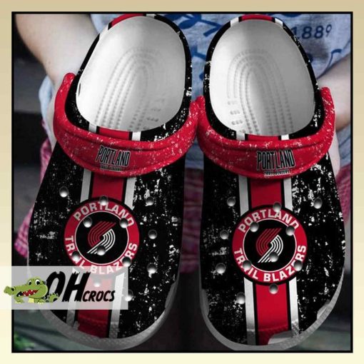 Portland Trail Blazers Crocs Red Black Clog Shoes Gift