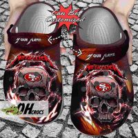 San Francisco 49ers Crocs Metallica Clog Shoes Gift