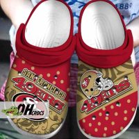 San Francisco 49ers Crocs  Polka Dots Colors Clog Shoes Gift