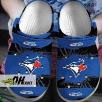 Toronto Blue Jays Crocs MLB Logo Team Clog Shoes Gift 1