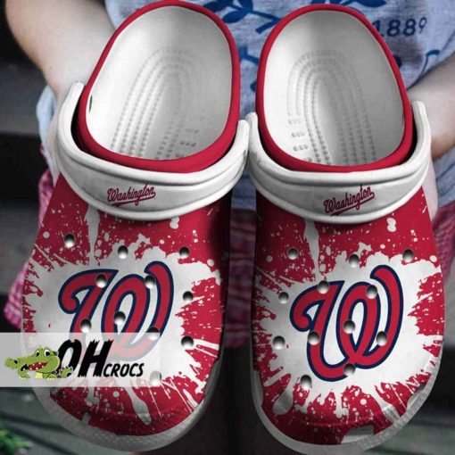 Washington Nationals Crocs Red-White Clog Shoes Gift