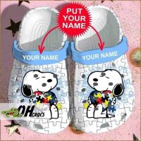 Snoopy Crocs Autism Clog Shoes Gift