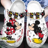 Custom Name Mickey And Minnie Crocs Love Couple Clogs Shoes Gift