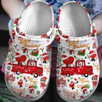 Bad Bunny Crocs Crocband Clogs Shoes Happy Christmas White Style Gift