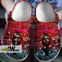 The Weeknd Crocs Crocband Clogs Shoes Artwork