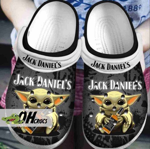 Star Wars Crocs Baby Yoda Jack Daniel’s Clog Shoes Gift