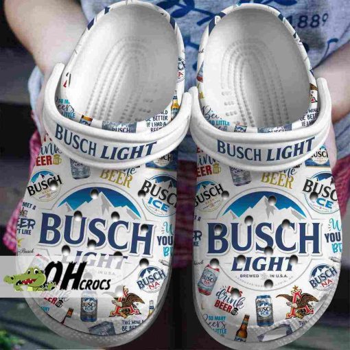 Busch Light Crocs Brewed In USA Logo Clog Shoes Gift