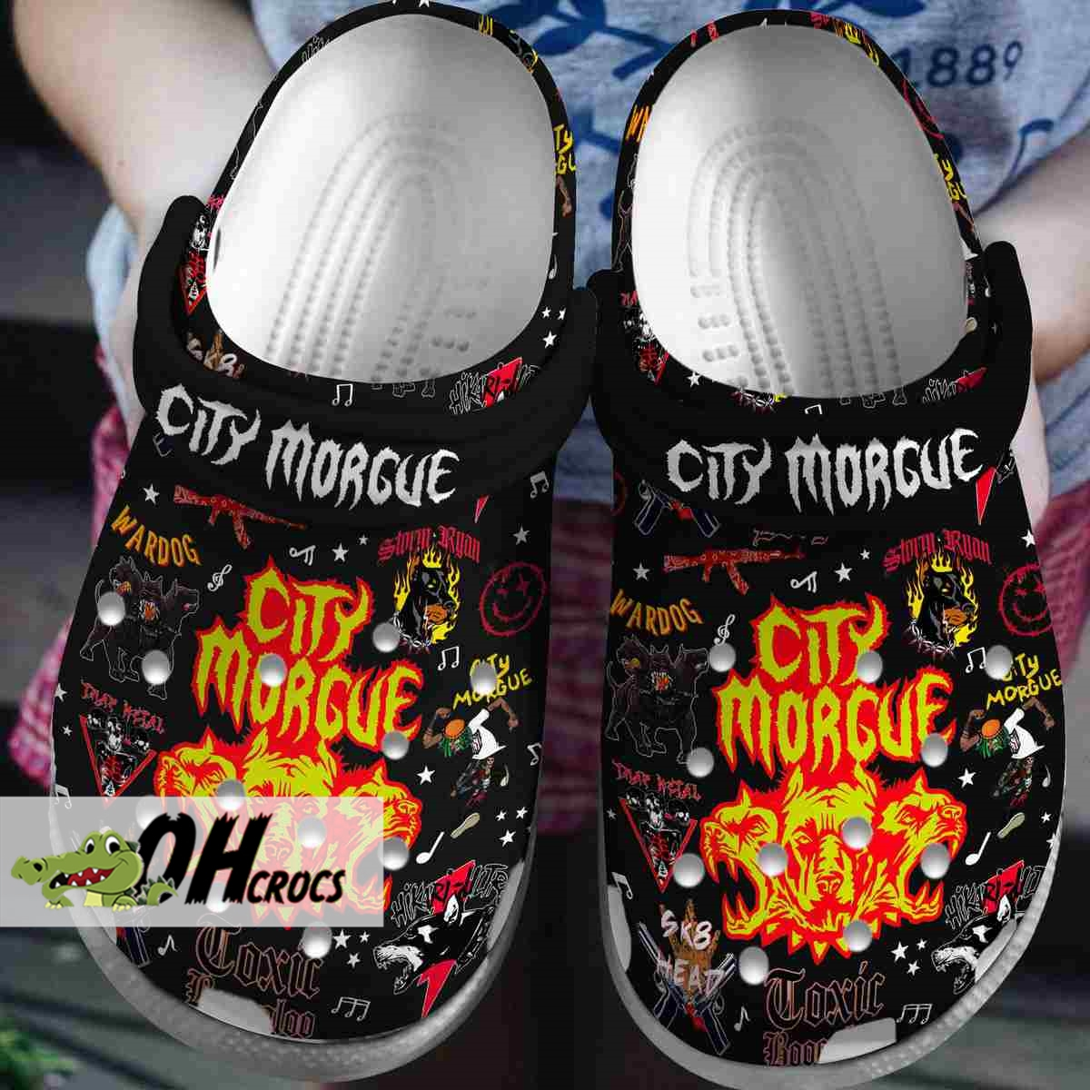 City Morgue Band Custom Crocs Comfort Clog Shoes for Fans 3