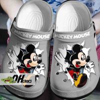 Classic Mickey Mouse Grey Crocs Shoes 1
