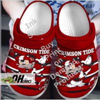 Crimson Tide Mickey Baseball Crocs Shoes 1